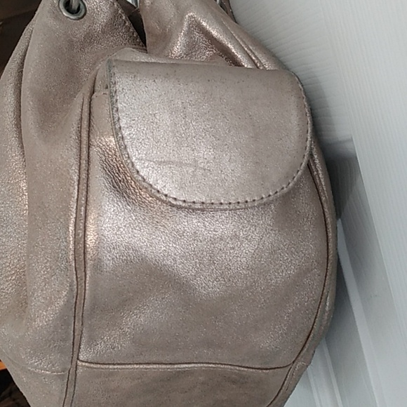 Juciy Couture y2k Vintage Gold Bag Genuine Leather ! Stunning - Picture 3 of 14